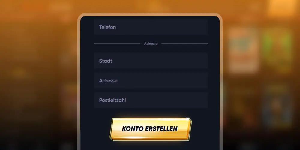 Schließen Sie die Registrierung ab